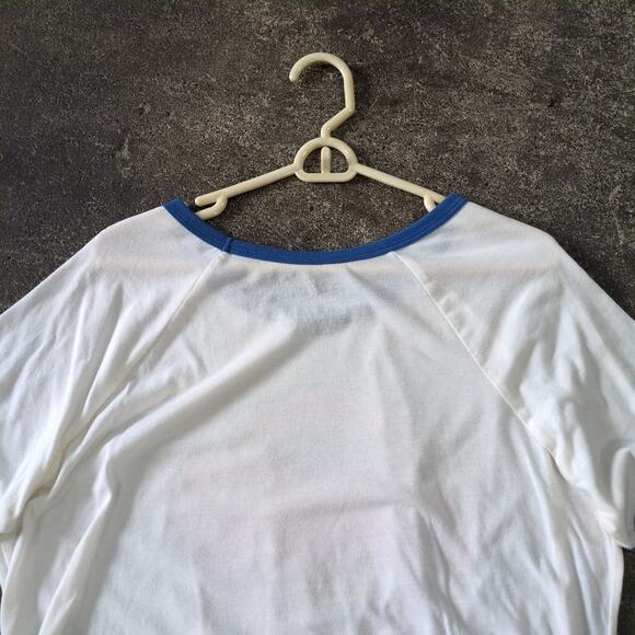 Coca Cola Crop Top Shirt Womens XL White Cropped Retro Y2K Gym Knot Front - Picture 4 of 7
